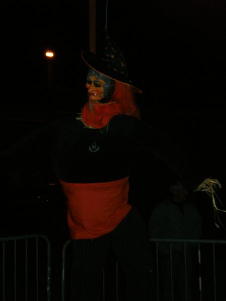le brûlage de la sorcière